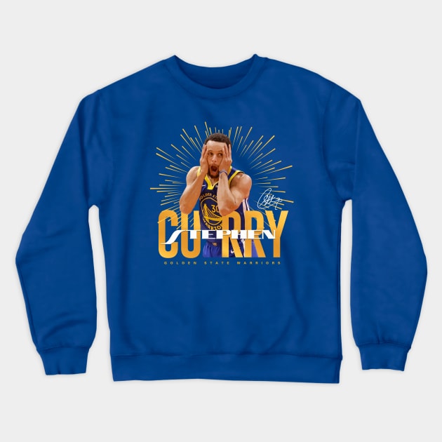 Stephen Curry Celly Crewneck Sweatshirt by Juantamad